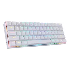 Teclado Gamer Bluetooth Redragon Draconic K530 Qwerty Outemu Brown Inglés Us Color Blanco Con Luz Rgb