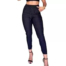 Calça Feminina Jogger Bengaline Bolsos Lindas Pronta Entrega