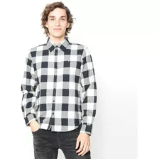 Ellus Camisa Manga Larga Flanel Check Brush Hombre Ellus