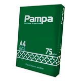 Resma Pampa A4 MultifunciÃ³n De 500 Hojas De 75g Blanco De 10 Unidades Por Pack