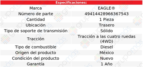 Soporte Trans Eagle F-350 Sd V8 7.3l 99 A 03 Foto 3