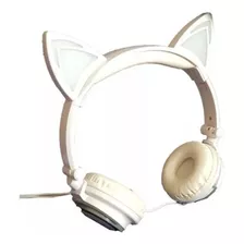 Fone Orelhas De Gatinho Led Dobrável C/ Led Cosplay