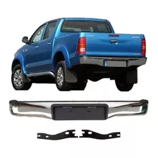 Paragolpe Trasero Toyota Hilux 2005/2015 Recto Cromado