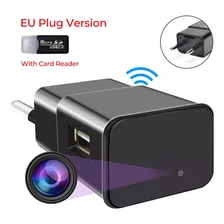 Mini Câmera Espião Carregador Escondido Tomada Hd Wifi