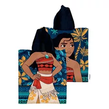 Poncho De Toalla Piñata Toallon C/ Capucha Disney Vs Modelos Moana