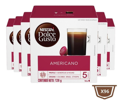 Nescafé Dolce Gusto Americano Six - Unidad a $26125