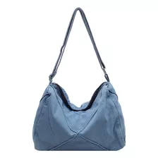 Bolso Retro De Mezclilla Para Mujer Con Correa Ajustable