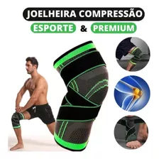 Par Joelheira Compressão Articulada Para Ligamentos Rompidos Cor Verde Tamanho Único