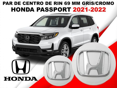 Par De Centros De Rin Honda Passport 2021-2022 69 Mm Foto 2