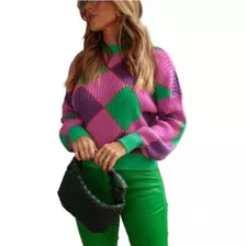 Blusa De Frio Feminina Casaco Cardigan Lã Trico Colorido 