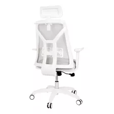 Silla De Escritorio Rossi Tokio Ergonómica Blanca