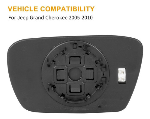 T Luna Espejo Izquierda Para Jeep Grand Cherokee 2005-2010 Foto 3