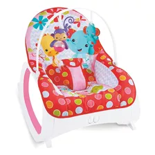 Cadeira De Balanço Para Bebê Color Baby Safari T9171 Rosa