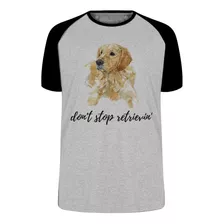 Camiseta Infantil Até Plus Size Cachorro Golden Retriever Go