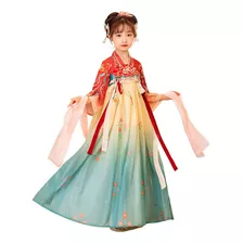 Vestidos De Super Fada Hanfu Girls Tang Suit