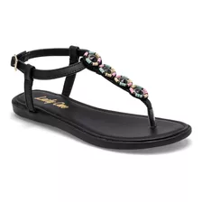 Sandalias Mujer Lady One Ny-2532 Negro Mt. 121-655