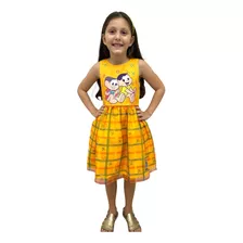 Vestido Mon Sucré Turma Da Mônica Amarelo Brincadeiras