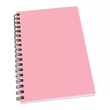 Caderno Desenho Sketchbook Rosa Feminino 80f Removíveis A5