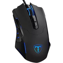 Mouse Gamer Pictek T7 Wired Con Cable 7 Botones 7200 Dpi