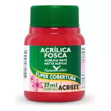 Tinta Acrílica Fosca 37ml Acrilex Cor Vermelho