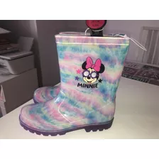 Botas De Lluvia Disney Minnie Talla 35