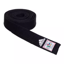 Faixa Judô adidas Selo Ijf Elite Preto Contorno Vermelho