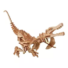 Rompecabezas Maqueta 3d Madera Baryonyx Dinosaurio 