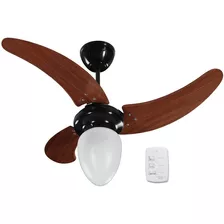 Ventilador De Teto Silencioso Potente Com Lustre 3 Pás Top