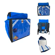 Mochila Bag Cachorro Locco Pizza Azul Motoboy