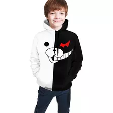 Danganronpa Monokuma Hoodie Meninos Meninas Crianças 3d Impr