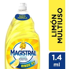 Detergente Antigrasa Magistral Ultra Multiuso Limón 1400 Ml