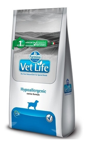 Alimento Vet Life Natural Canine Hypoallergenic Para Perro Adulto Todos Los Tamaños Sabor Mix En Bolsa De 10.1kg