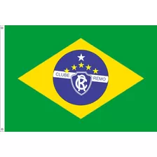 Bandeira Bordada Brasil Torcedor Clube Remo Grande 3 Metros