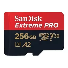 Cartão De Memória Sandisk Sdsqxcz256g-gn6ma Extremepro256