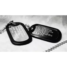 Dogtags En Acero Inoxidable Personalizadas Grabadas