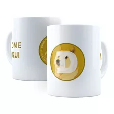 Caneca Dogecoin Cripto Moeda 325ml Cerâmica + Caixa Presente