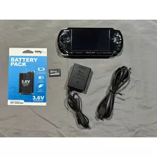 Psp Slim Modelo 3000 Piano Black Y 64gb Llena De Juegos