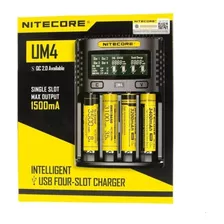 Cargador Um4 Usb Nitecore 4 Slots Display De Estado 18650