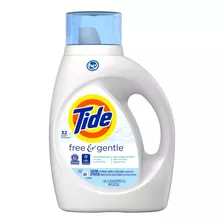 Detergente Líquido Tide Free And Gentle 1,36lts