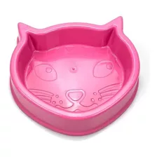 Comedor Higiênico Mini Para Gato 150ml Cor Rosa