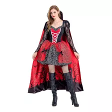 Vestido De Bruxa Vampira De Halloween Cosplay Traje Feminino