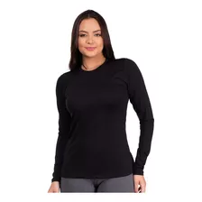 Camisa Blusa Térmica Feminina Manga Longa Proteção Uv 50 +