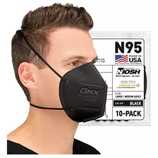 Máscara Bnx N95, Negra, Certificada Por Niosh, Made In...