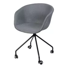 Silla De Oficina Ejecutiva Para Escritorio Ergonomica Linneo Color Gris