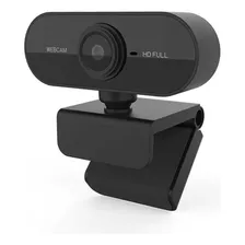 Web Cam Full Hd 1080p Usb Câmera Stream Alta Resolução Cor Preto