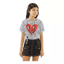 Playera Manga Corta Keith Haring C&a De Niña