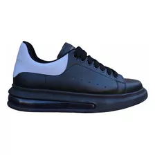 Zapatillas Tipo Alexander Mcquee Con Camara De Aire Negras