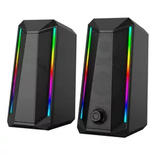 Parlante Para Pc O Laptop Avatec Csp-2036b Negro, Rgb, 5w