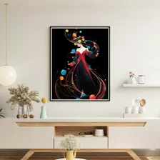 Quadro Decorativo Grande Luxo Sala 90x60 Partículas Quântica