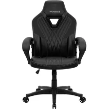 Cadeira Thunderx3 Dc1 Black Cor Preto Material Do Estofamento Courino